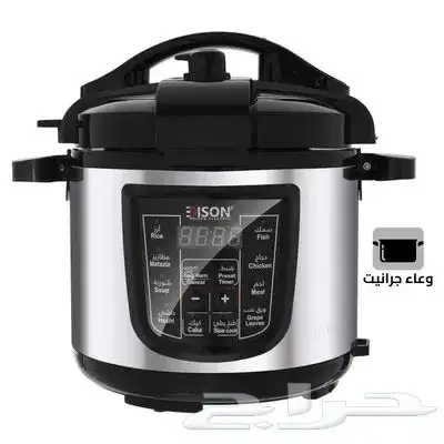 قدر ضغط كهربائي استيل اديسون 10 لتر جديد لم يستخدم من السيف 0