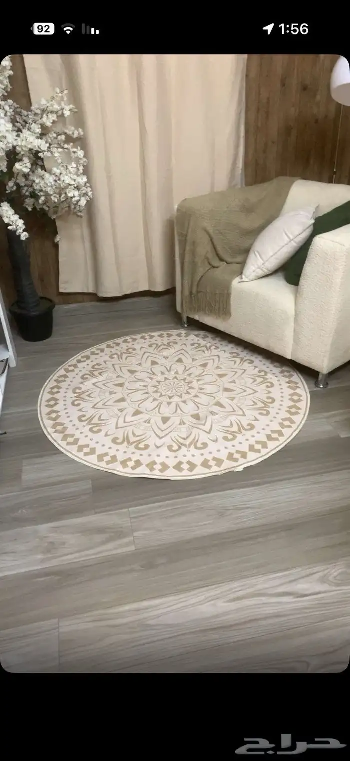 كنب فردي من قماش بوكليه 0