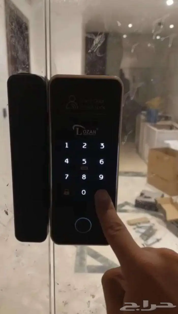 سمارت لوك قفل ابواب زجاج الكتروني 2