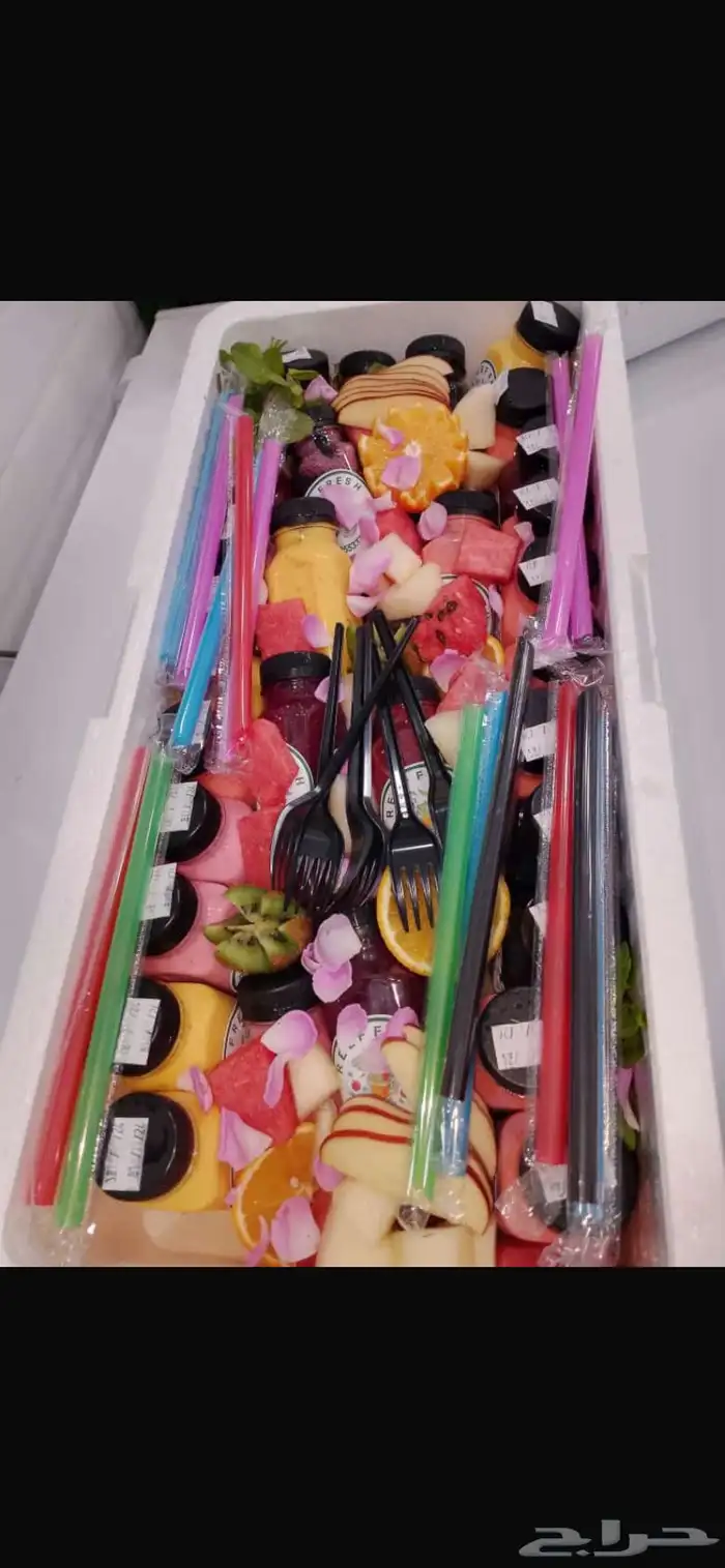 عصيرات طازجه ( بوكسات المناسبات -التجمعات - شاليهات) 3 ريال 5