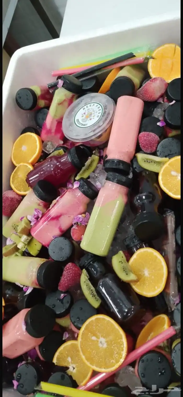 عصيرات طازجه ( بوكسات المناسبات -التجمعات - شاليهات) 3 ريال 3