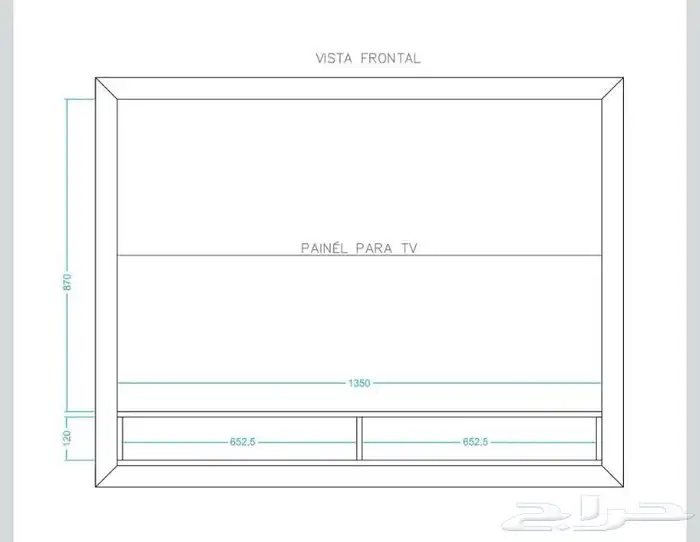 حامل تلفزيون (شاشة) جداري 2