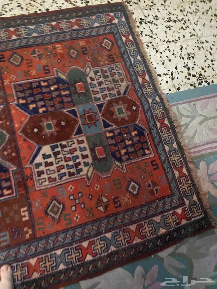 سجاده شغل يدوي روسيه قديمه طول مترين 1