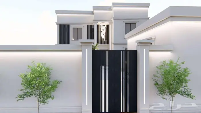 تصميم واجهة ثري دي 3d مودرن ونيوكلاسيك 10