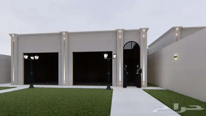 تصميم واجهة ثري دي 3d مودرن ونيوكلاسيك 3