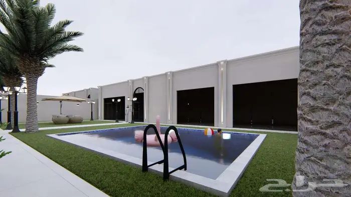 تصميم واجهة ثري دي 3d مودرن ونيوكلاسيك 5