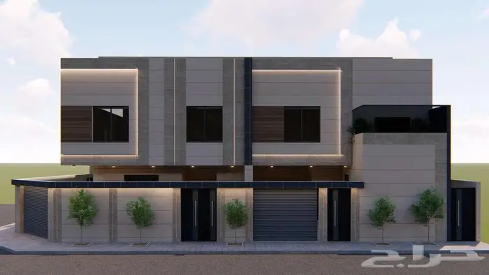 تصميم واجهة ثري دي 3d مودرن ونيوكلاسيك 13