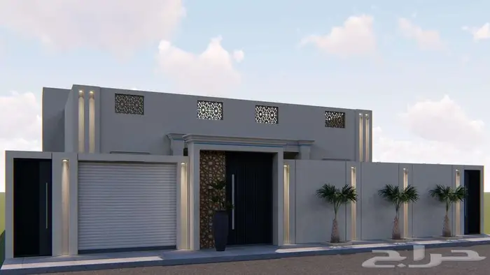 تصميم واجهة ثري دي 3d مودرن ونيوكلاسيك 18