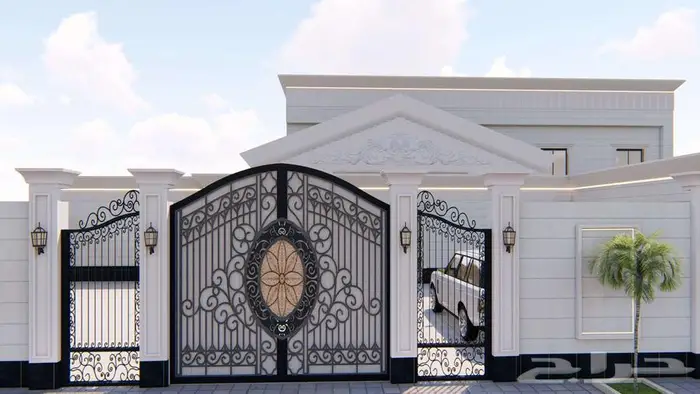 تصميم واجهة ثري دي 3d مودرن ونيوكلاسيك 17