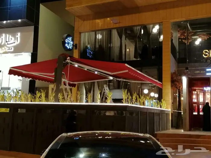 مظلات محلات التجارية مطاعم كافيهات متحركة كهربائية القصيم 29