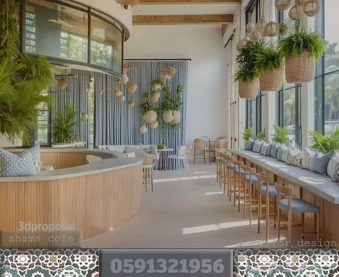 بوث خارجي تصميم ديكور محل برجر تصميم كافيه كوفي تصميم داخلي 74