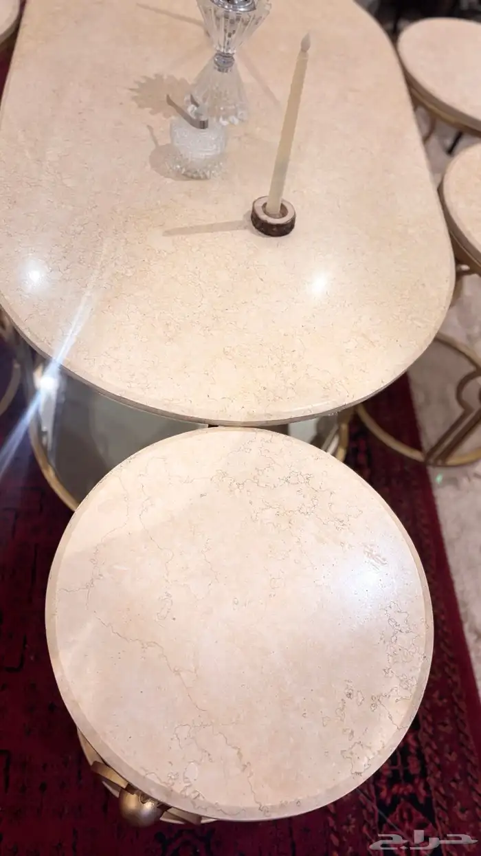طاولات رخام (حجر) وليس خشب 7