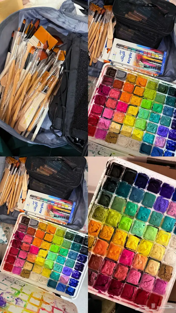 الوان مائيه رسم وادوات خاصه بها 1