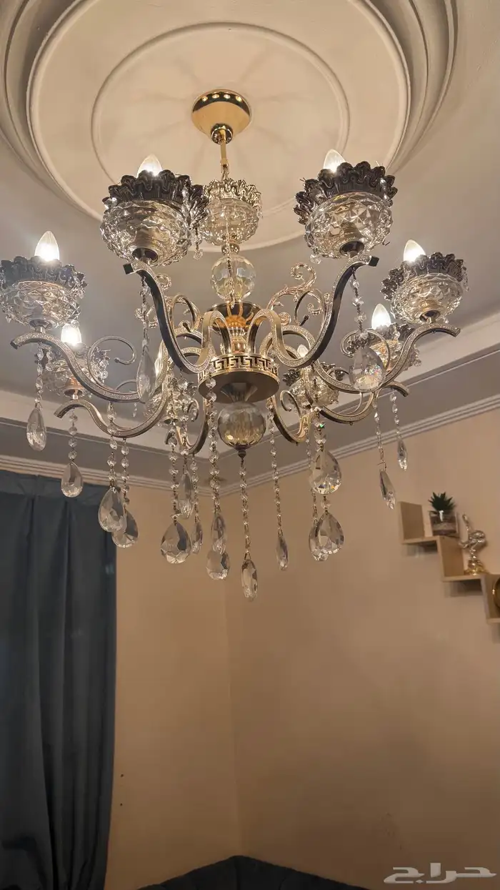 غرفة نوم و كنب و نجفه ممتازه 5