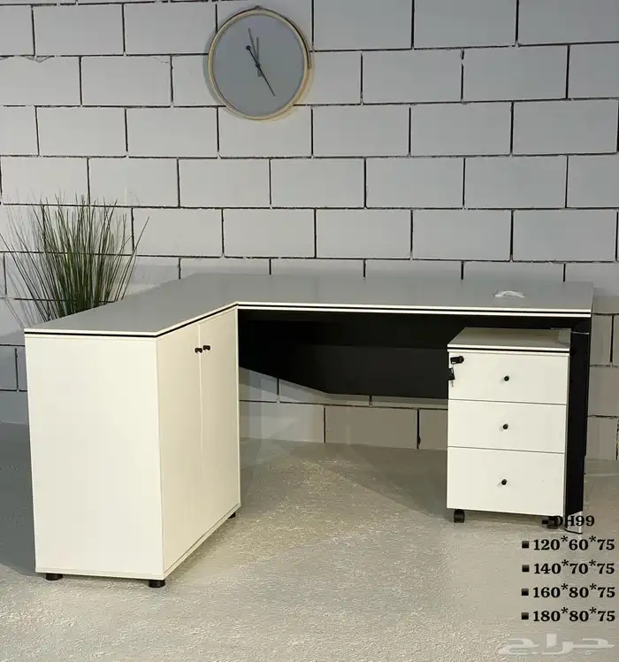 طاولة مكتب وخزانة مكتب وطاولة خدمة بتصميم فاخر 44