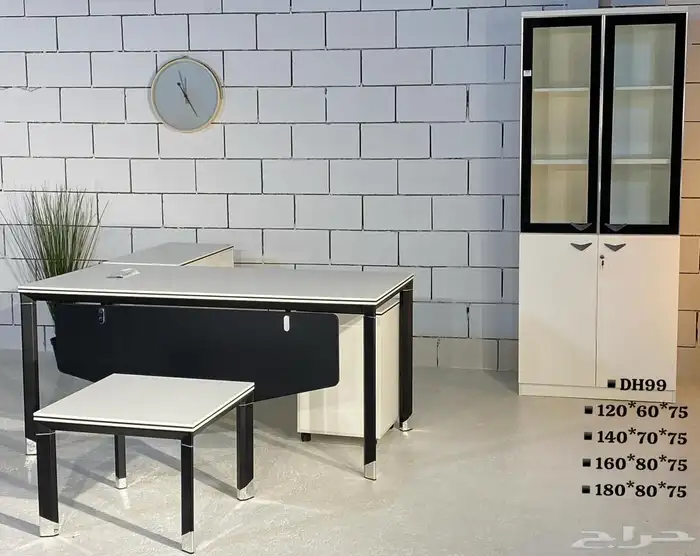 طاولة مكتب وخزانة مكتب وطاولة خدمة بتصميم فاخر 35