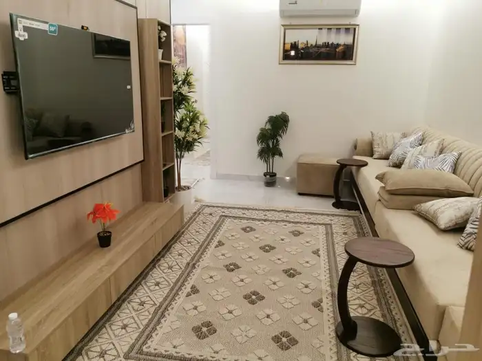 شقة غرفتين اجار حي المنار جديد 0