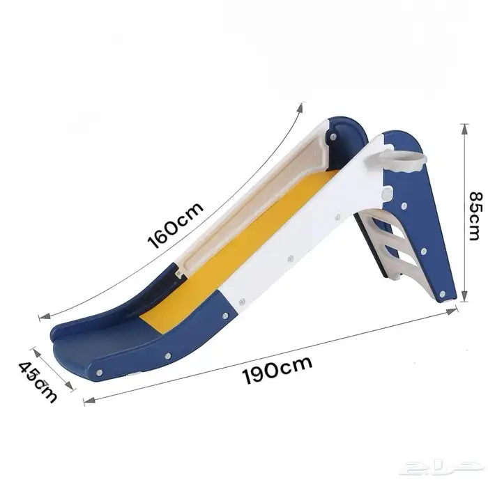 زحليقة بلاستيك فايبر للاطفال بالحجم الوسط - زحليقه اطفال 15