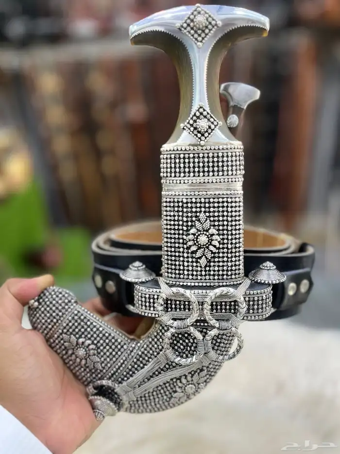 خنجر فضة كامل 4