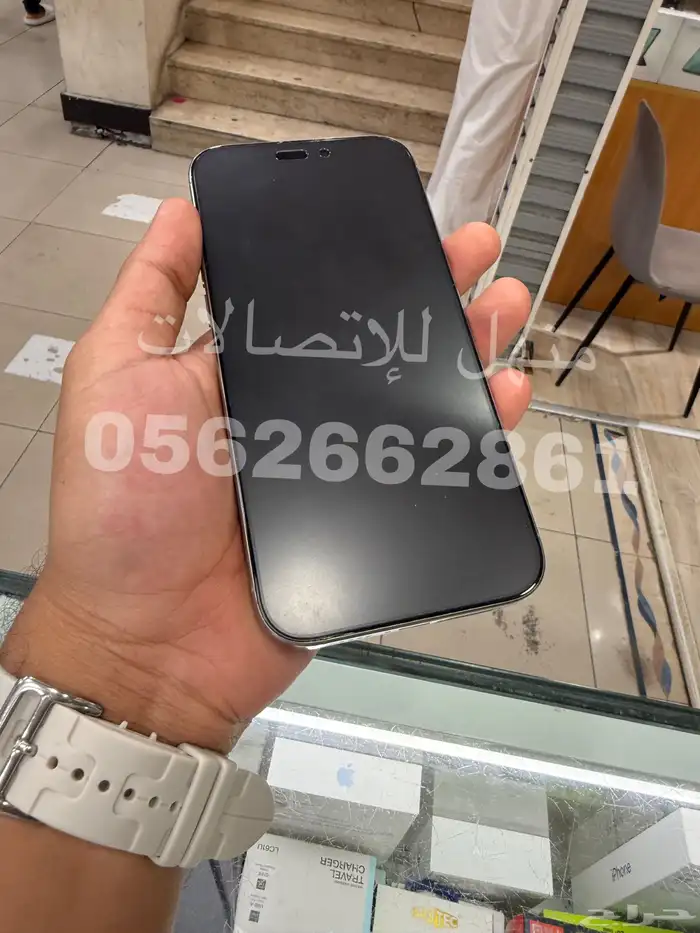للبيع ايفون 16 برو ماكس 256 مستخدم تيتانيوم طبيعي 5