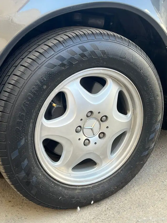 جنوط مرسيدس شبح w140 مع كفرات 3