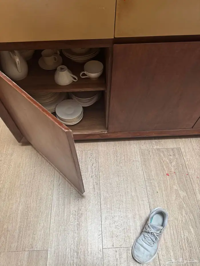 كونسول او طاولة بوفيه خشب كامل من ابيات 1