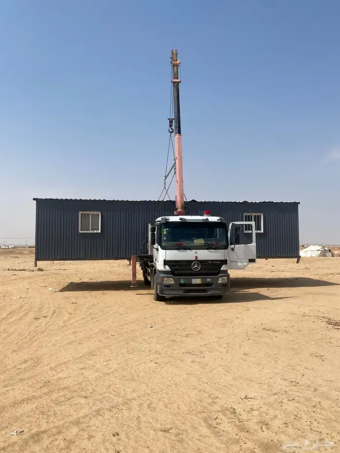 سطحه ونش كرين لنقل الغرف ولبركسات ولبيوت الجاهزه دبل لرمال 2