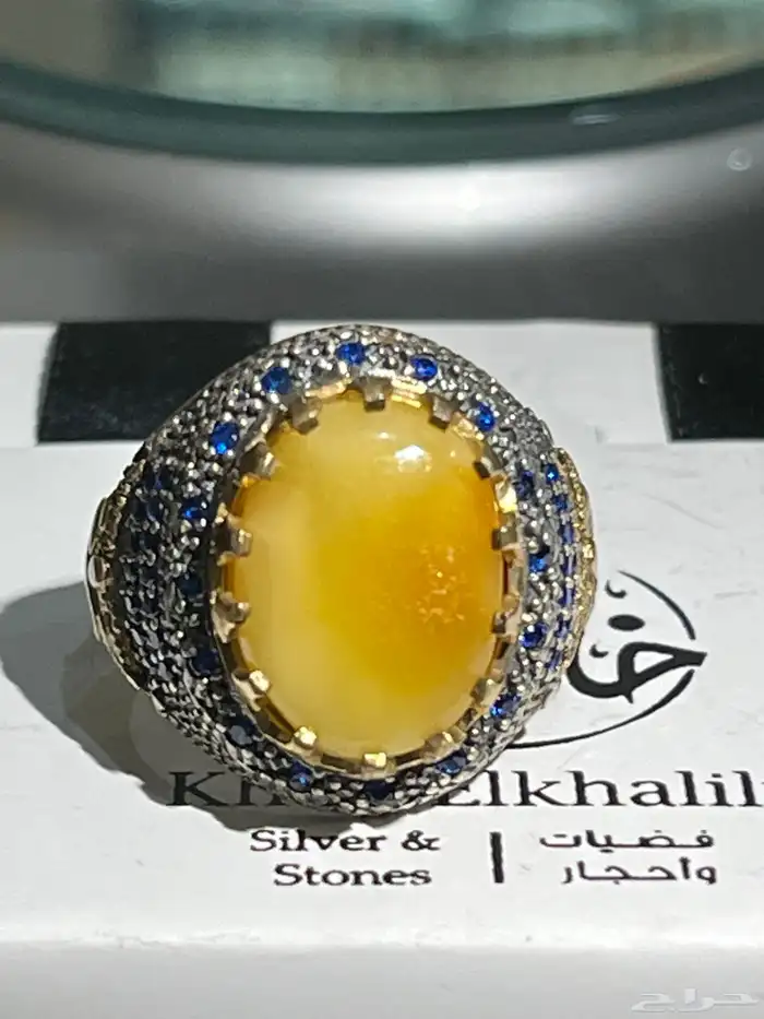 احجار كريمه طبيعي وفضه إيطالي عيار 925 7