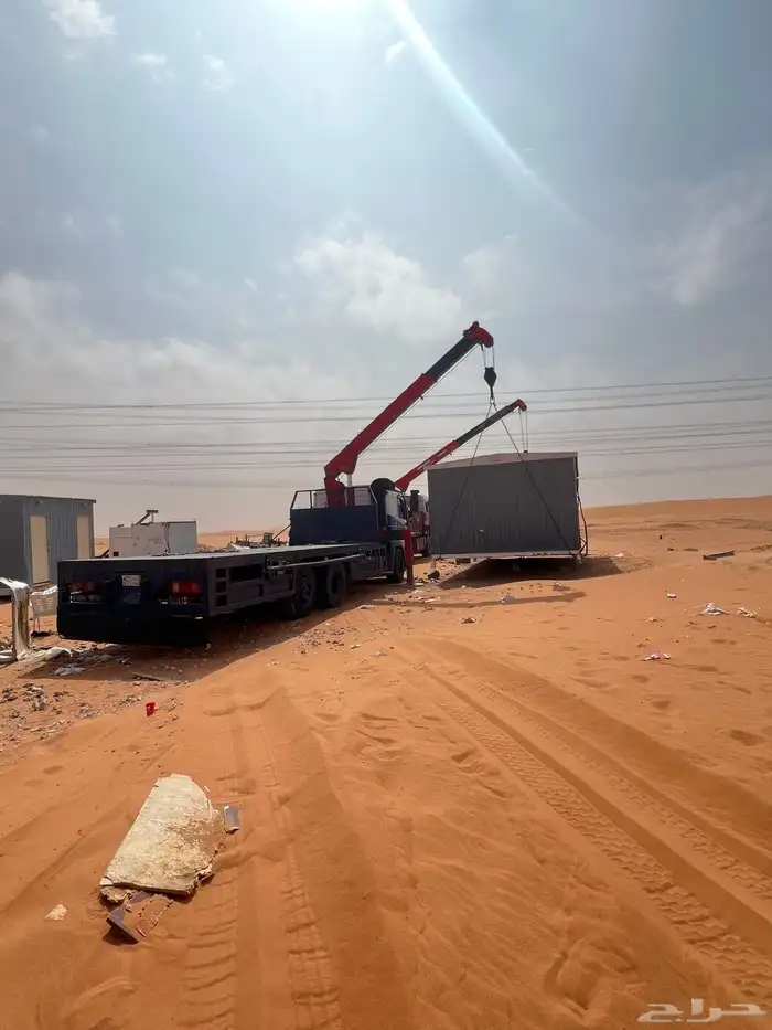 سطحه كرين دبل نقل بركسات نقل غرف جاهزه 0