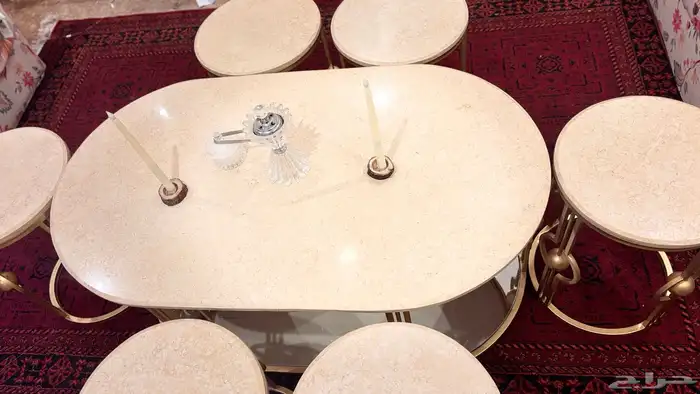 طاولات رخام (حجر) وليس خشب 1