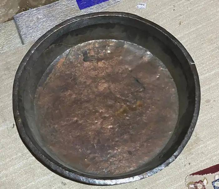 طشت تراثي نحاس احمر 1