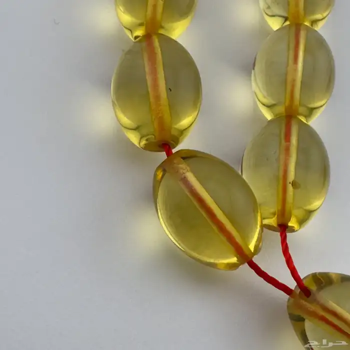 سبحة كهرمان كاريبي شفاف 1