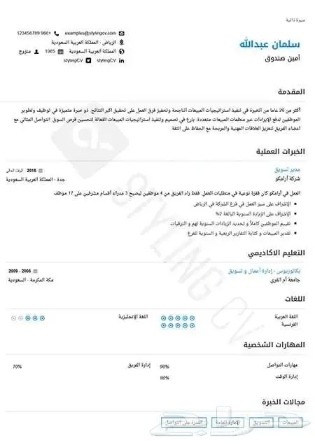 تصميم سيره ذاتيه 4