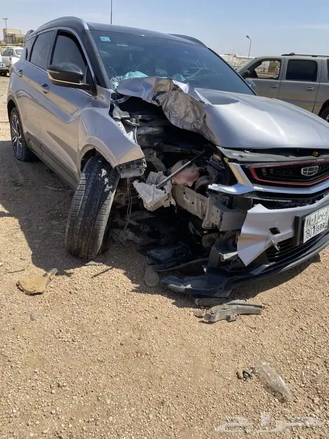 سيارة جيلي كولراي (المالك الثاني)الصدمة كما هو موضح بالصورة 0