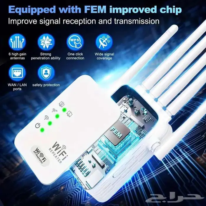 مقوي اشارة بنطاق واسع مزود ب 6 انتينات 0