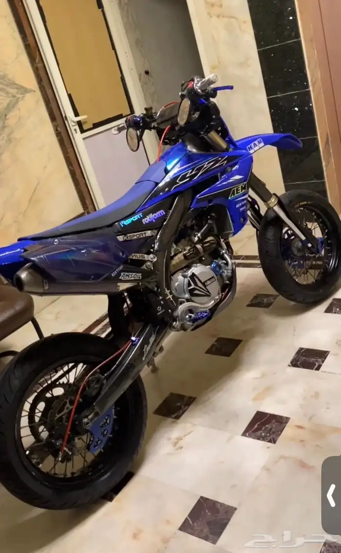 ياماها صحراوي 450 سوبرموتو موديل 21 تشغيل كهربا عليه اضافات 1