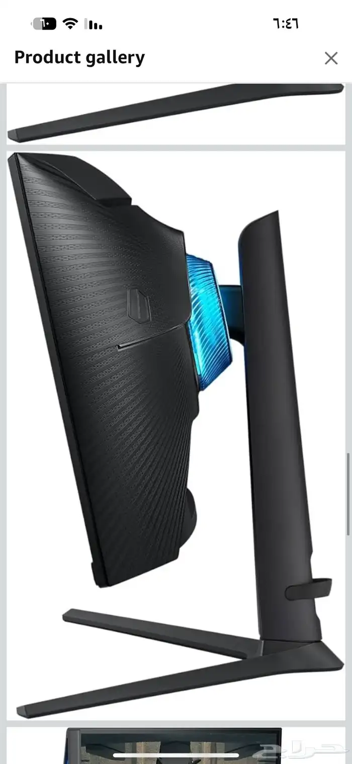 شاشة 2k 240hz سامسونج g6 كيرفد 1ms 0