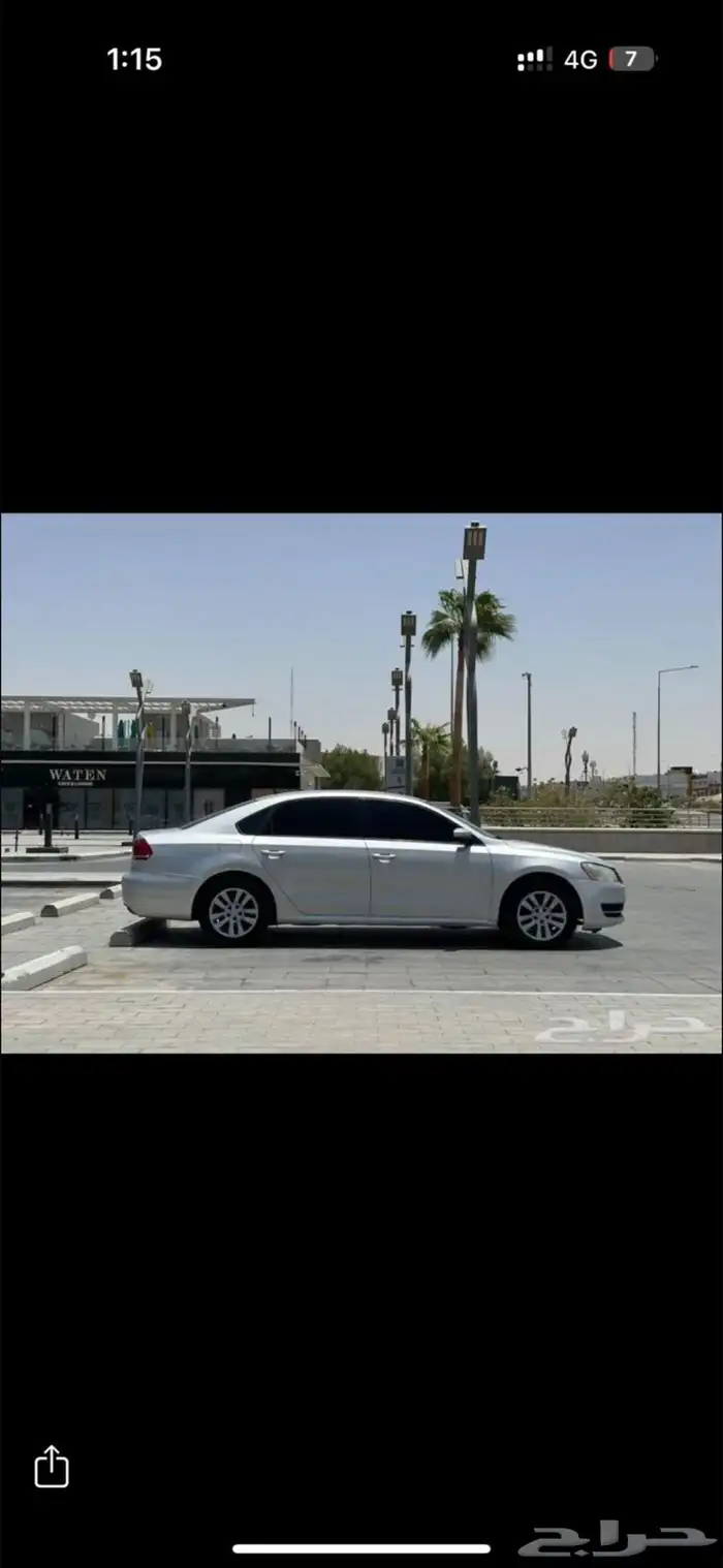 سلام عليكم اعرض لكم فولكس واجن باسات موديل 2012 ماشيه 230 0