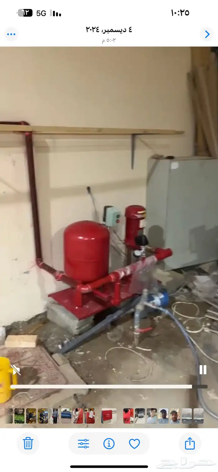 خرطوم إطفاءالحريق مع الماطور والصندوق 0