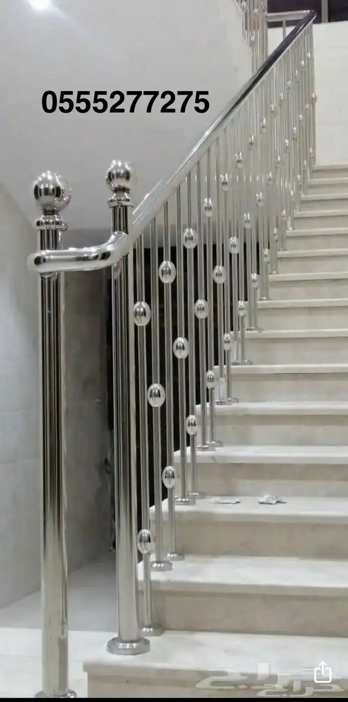 دربزان درج حواجز درج استانلس استيل   زجاج 91