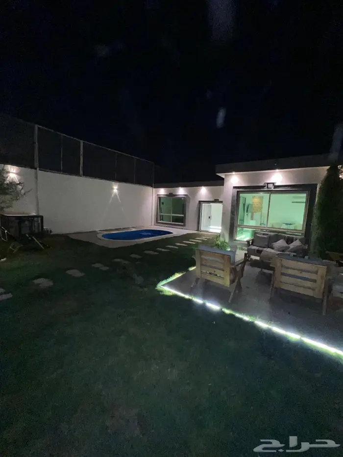 شاليه تاجير يومي مسبح متدرج متاح غدا ومتاح السبت 17
