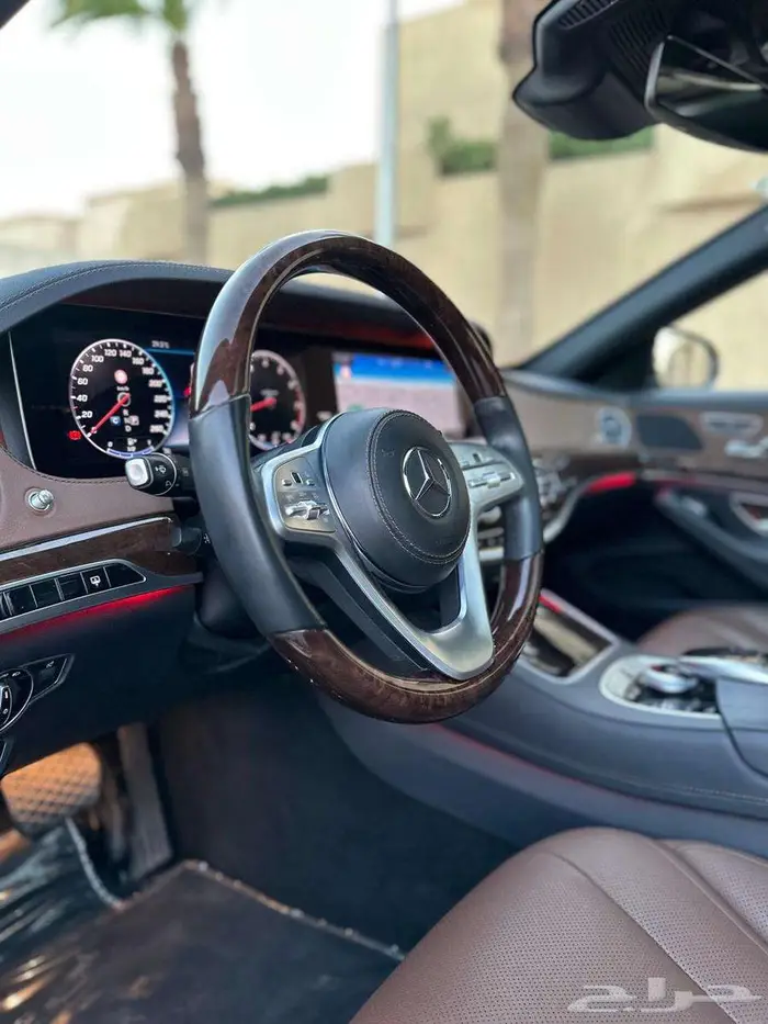 مرسيدس بنز S450 أسود 2020 عداد 80 ألف بحالة الوكالة. 34