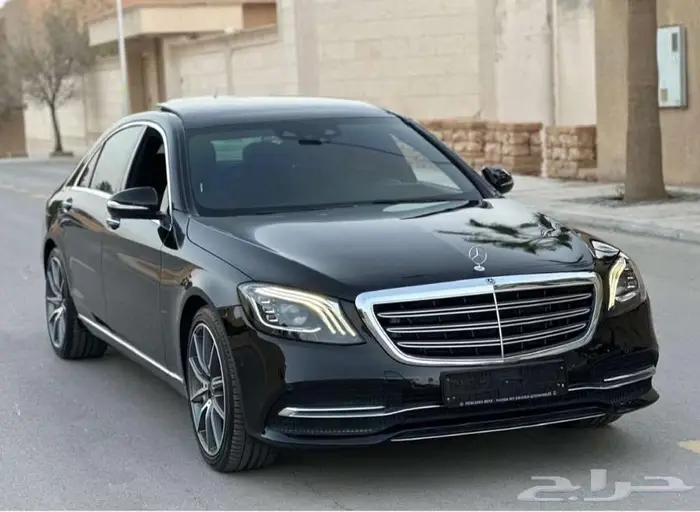 مرسيدس بنز S450 أسود 2020 عداد 80 ألف بحالة الوكالة. 1