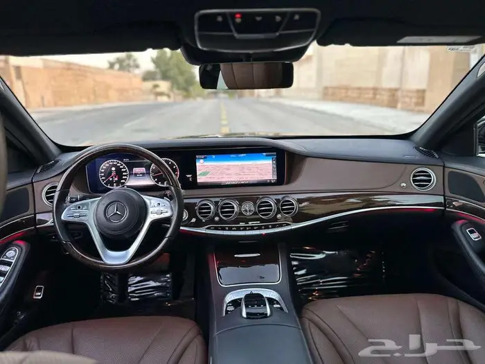 مرسيدس بنز S450 أسود 2020 عداد 80 ألف بحالة الوكالة. 49