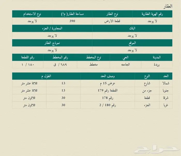 ارض للبيع في الغدير ببريده 0
