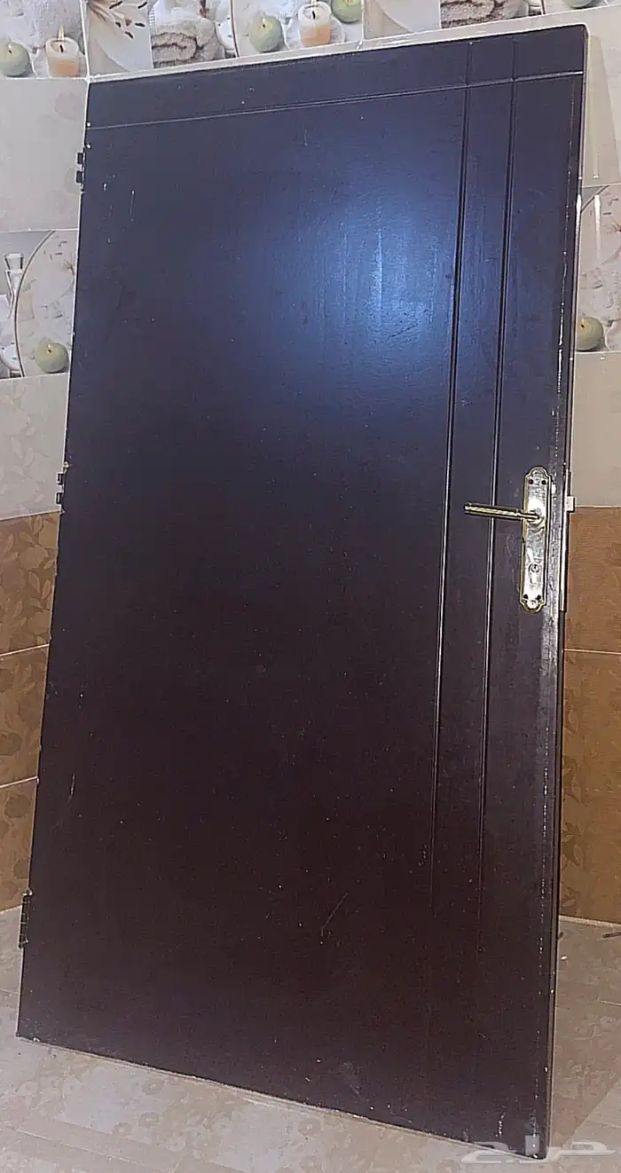 باب خشب جديد استخدام ايام بسيطه 0