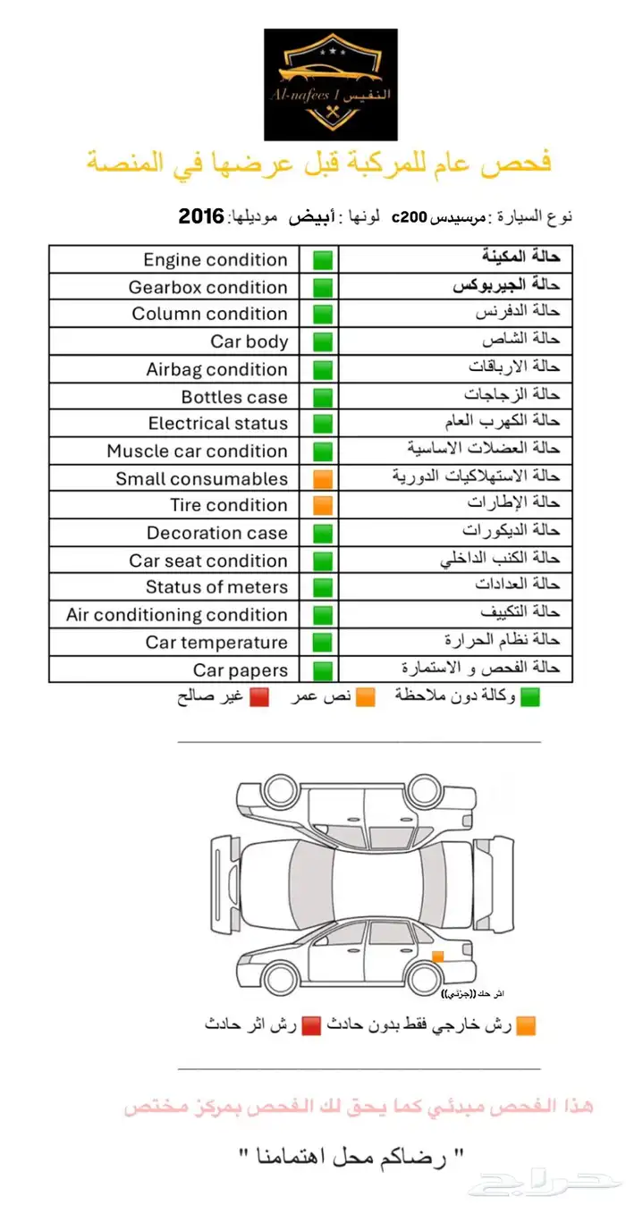 مرسيدس C200 نظيف جفالي 27