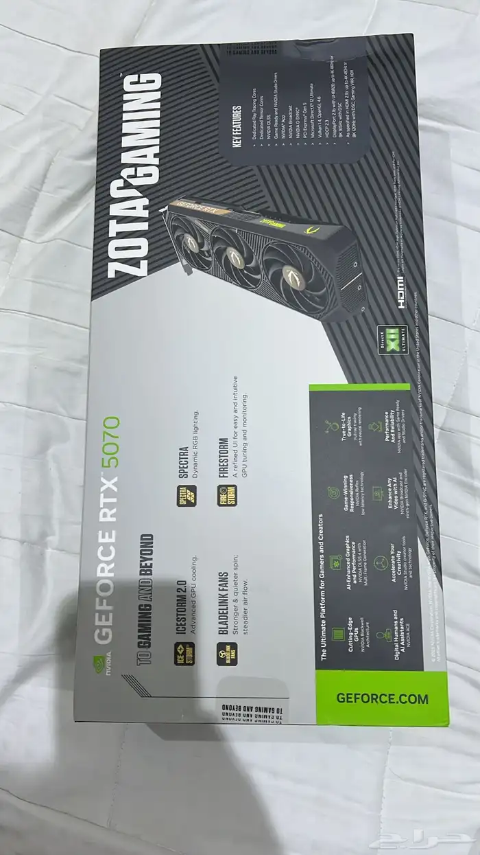 كرت شاشة RTX5070 12GB للبيع 0