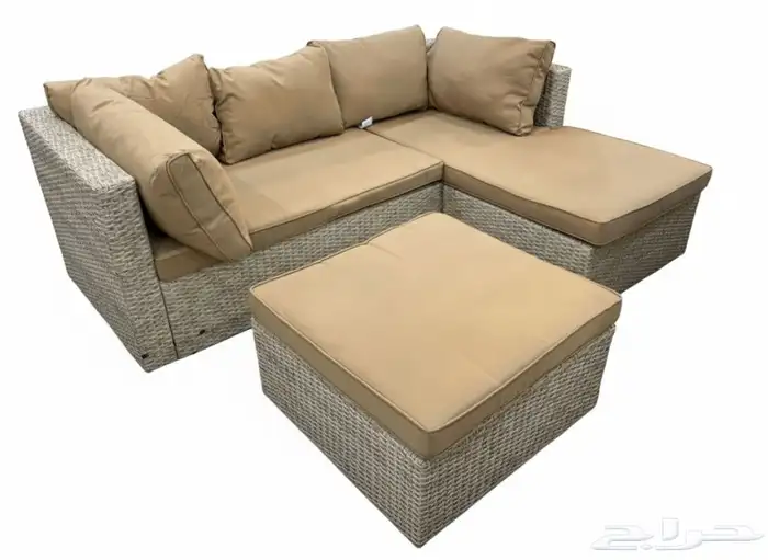 جلسة خارجية مكون من مقعدين ثنائيين و مقعد مفرد بوف 3