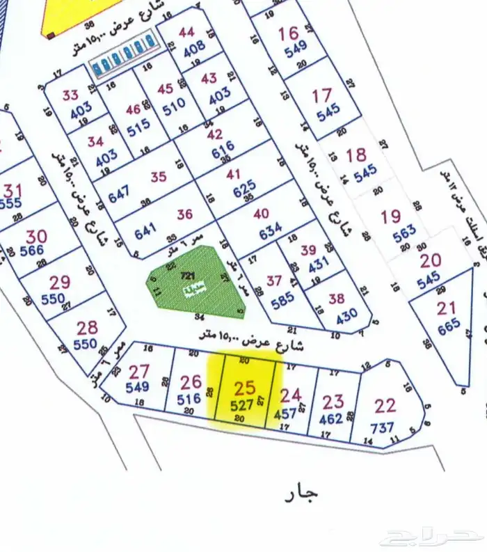 قطعة ارض بالحسينية مخطط الصالحية 4